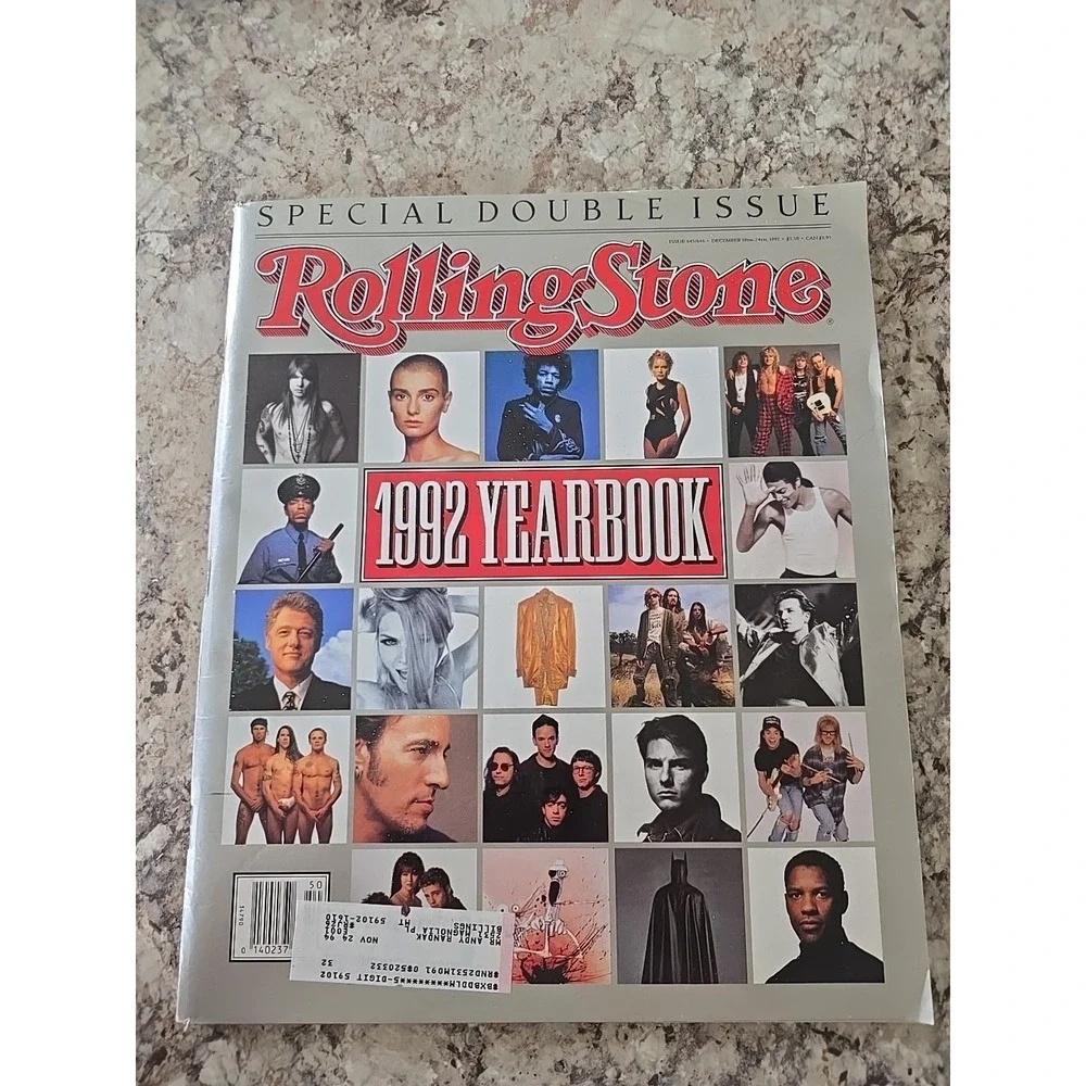 Rolling Stone Magazine - December 1992 #645 Yearbook Double Issue (VINTAGE)